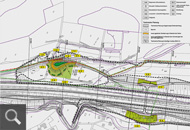 409 |   RP Stuttgart-Straßenplanung - Ausbau BAB A 8 bei Gruibingen - Anpassung Wirtschaftswegeverbindung am Rufsteinhang<br />LBP Vorentwurf - Maßnahmenplan
