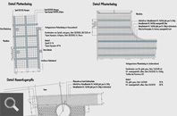 391  |  Ausführungsplanung - Detail 3 und 4: Beläge / Sitzmauern