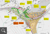 455 |   RP Stuttgart-Straßenplanung - L 2218 Kurvenverbesserung Westgartshausen<br />LBP - Maßnahmenplan