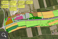 463 |   RP Tübingen-Straßenplanung - Ausbau der L 261/L 1261 bei Hüttisheim<br />LBP - Bestands- und Konfliktplan Blatt 1