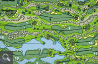 250  |  Golfanlagen Dreihof/Essingen - Entwurfsplan der Gesamtanlage
