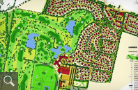 309  |  Golfanlagen Bissenmoor - Entwurfsplan der Gesamtanlage (einschl. Wohnbebauung) 
