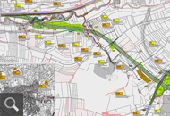 496 |  RP Stuttgart-Straßenplanung / LAP Teil 1 - Schutzmaßnahmen Lageplan Blatt 1